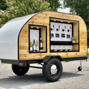 Teardrop – Gloss White + Cedar